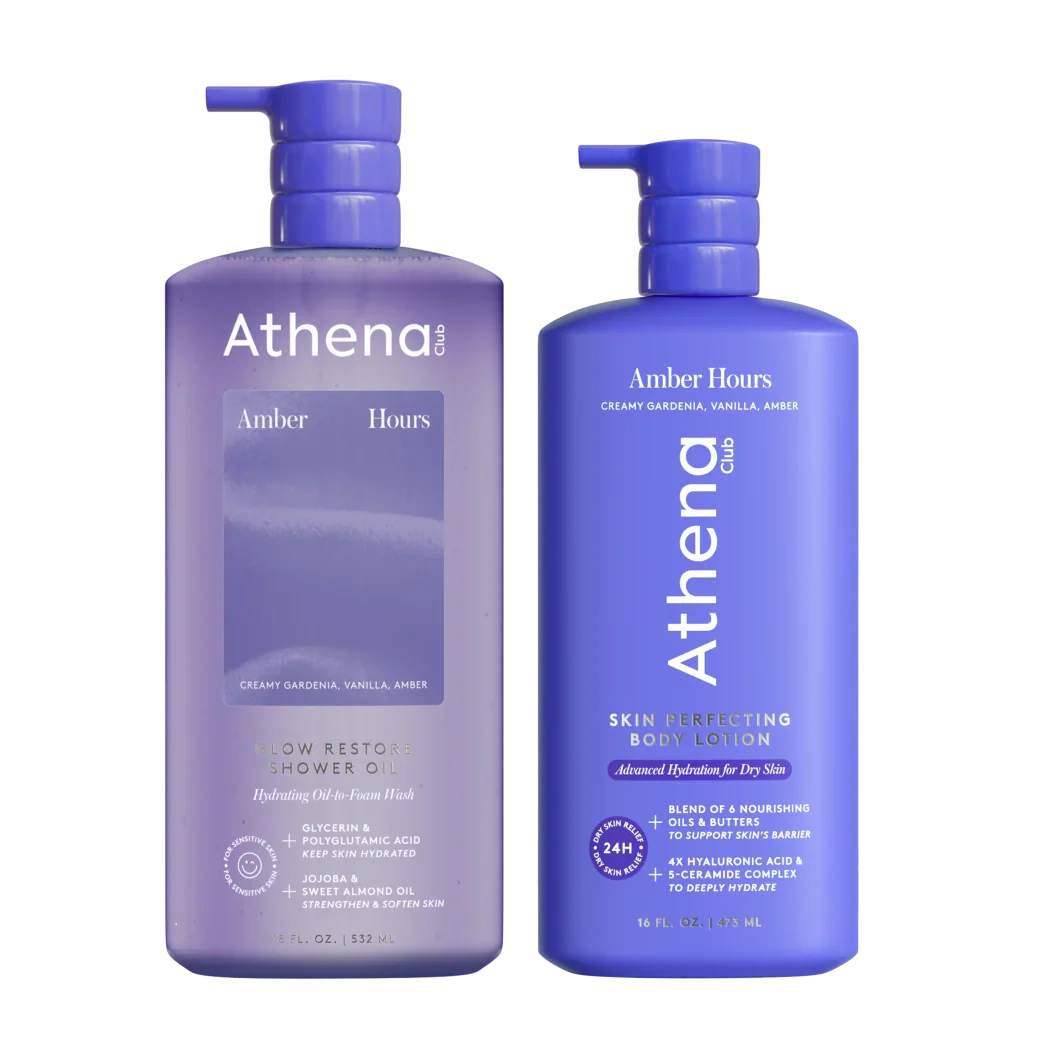 Shower Oil & Lotion Duo - Stylish Travel Hours Assortment